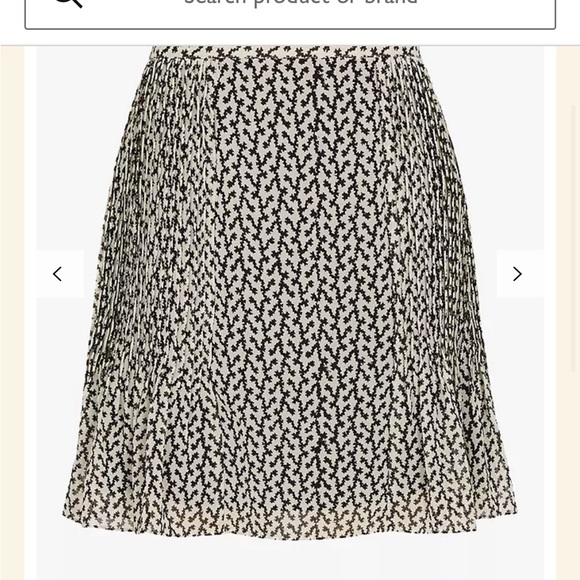 NWT Reiss Ellie Desert Trail Mini Skirt, Black/White SIZE 4 - Picture 4 of 7